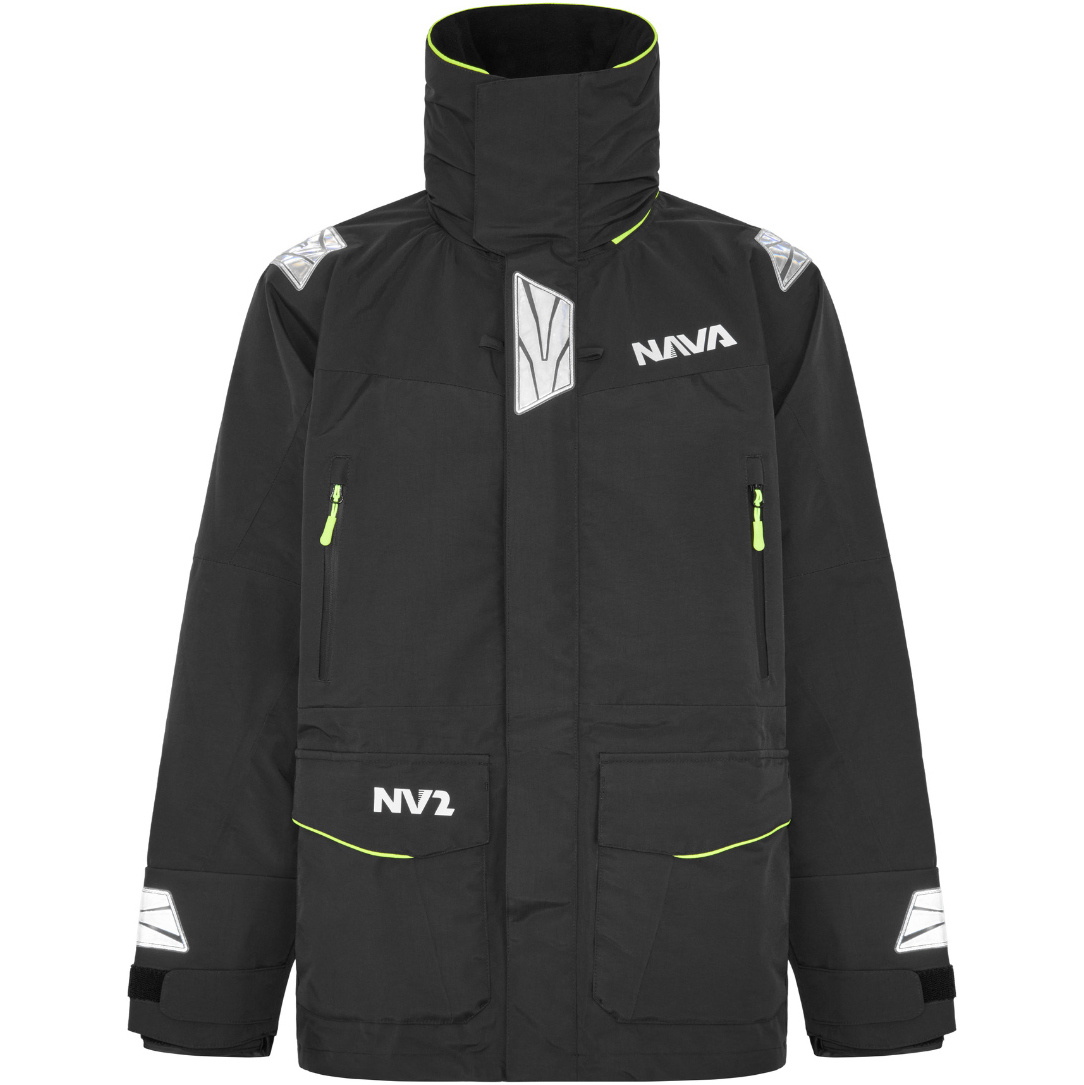 2026 Nava Performance Mens NV2 Sailing Jacket NAVANV2J01 - Black